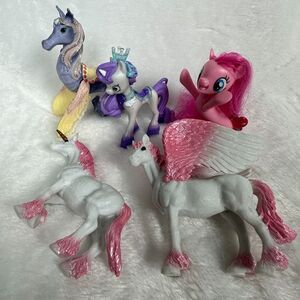 Fantasy Figure Pegasus Figurine, Shopkins Gemicorn, My Little Pony Mermaid Lot